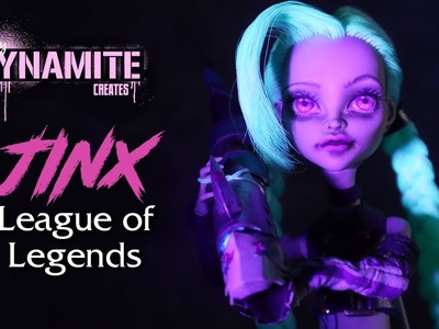 Repaint: JINX League of Legends Arcane Art Doll