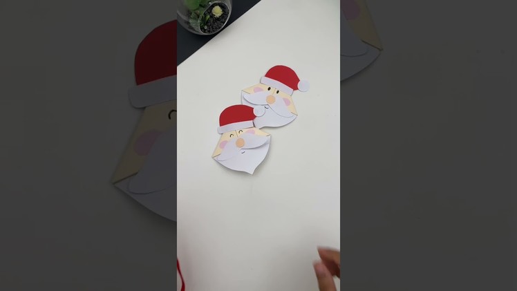 Santa Claus ???? bookmark. handmade bookmark ideas. origami bookmark #shorts #short #youtubeshorts
