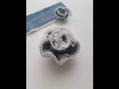 #Shorts Simple flower from old jeans || Weste Recycling