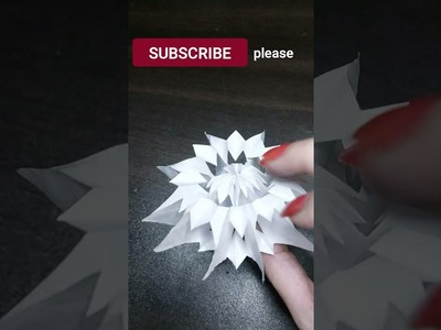 Watch on my channel how to make 3D paper snowflake #Shorts