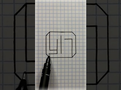 3d Illusion | Drawing On Graph Paper