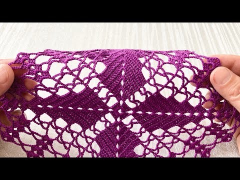 AMAZING VERY BEAUTIFUL TABLECLOTH AND BEDSPREAD CROCHET PATTERN TUTORIAL.Most Popular Patterns