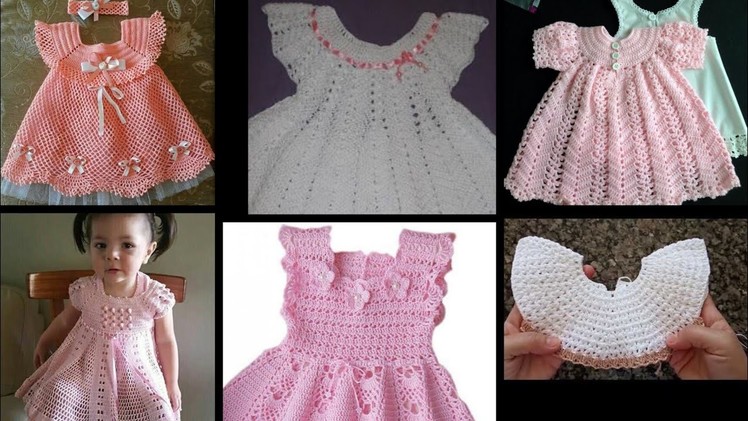 # beautiful #simple Crochet baby frock with yoke patterns and also gift collection. 
