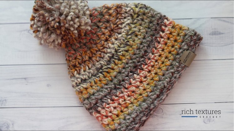 Beginner Beanie Crochet Pattern - EASY crochet beanie!