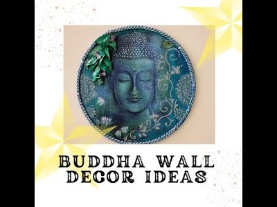 Buddha Decoupage Wall Décor ideas. Trendy wall décor DIY.Madf board wall décor