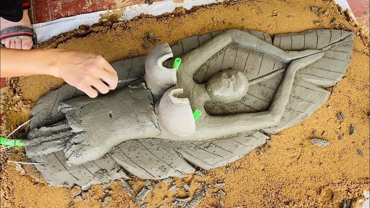 Cement craft | DIY beautiful girl fountain. super idea