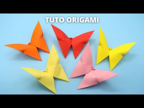 Comment faire un papillon en papier - Origami Facile TUTO