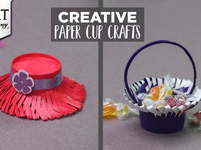Creative Paper Cup Crafts | Miniature Design Ideas | Best out of waste | Upcycling | Kids Crafts