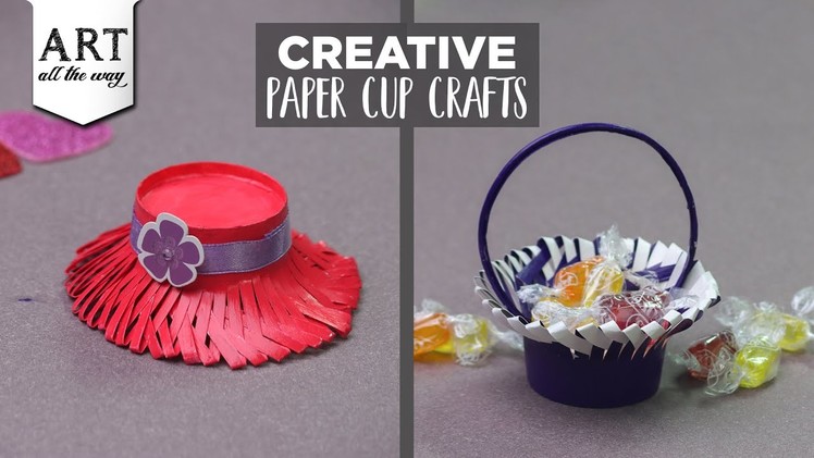 Creative Paper Cup Crafts | Miniature Design Ideas | Best out of waste | Upcycling | Kids Crafts