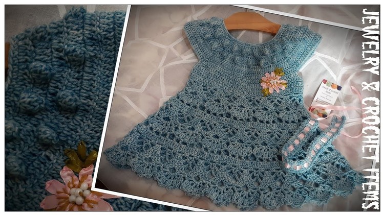 Crochet Baby Frock Easy Pattern (part 2)