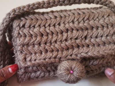 Crochet bag tutorial.crochet purse design.mobile pouch crochet.bag knitting design