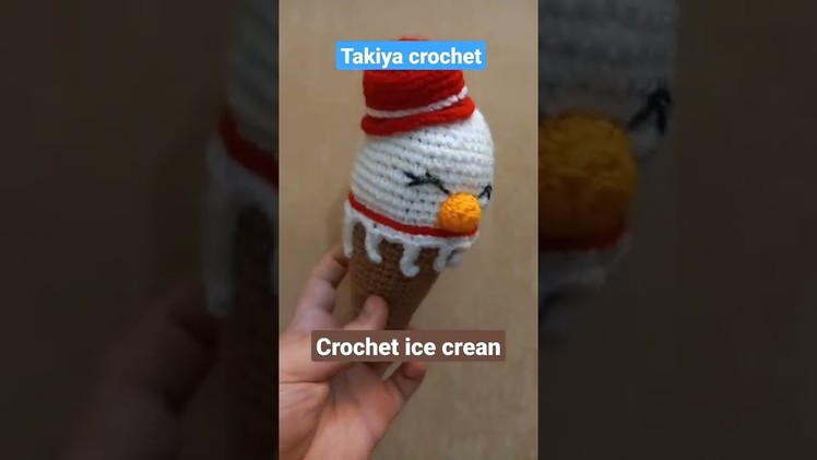 Crochet ice cream????????#crochet #crochettutorial #crochettutorial #icecream