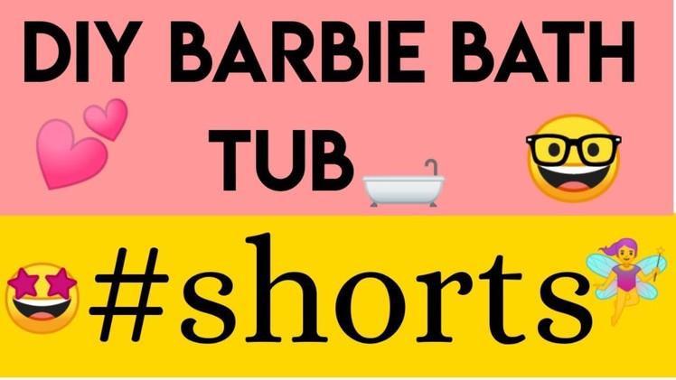 (Day 9) Diy Barbie Bath tub ???????? #15daysbarbiecraftchallenge #shorts #barbie #diy