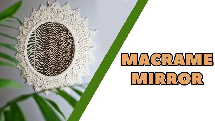 DIY Macrame Mirror step by step | Boho| Home decorations| Jak zrobić lustro - makrama| Krok po kroku