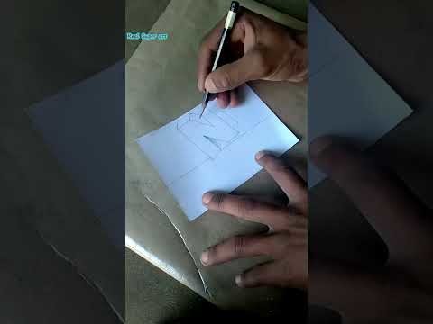 Draw 3D letter N ???????? tutorial #shorts #210