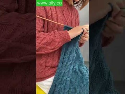 Drop shoulder crochet sweater - oversized sweater crochet tutorial  |  drop shoulder sweater #Shorts