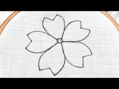 Hand Embroidery Flower Work using Different Embroidery Stitches