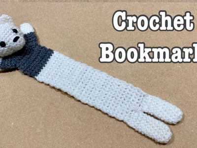 How to crochet a bookmark. crochet gift. crochet bear bookmark.