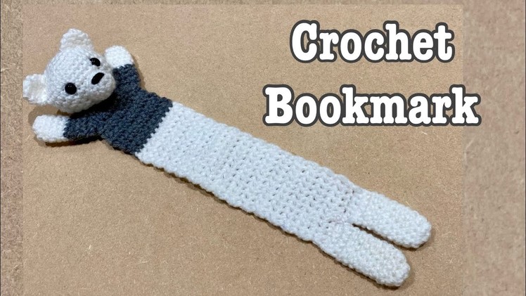 How to crochet a bookmark. crochet gift. crochet bear bookmark.