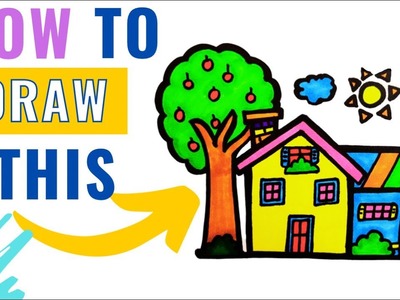 How to Draw A House Easy for Kids | #20