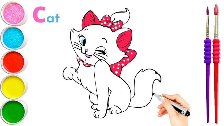 How to draw Kitten???? | Cat Kitten Drawing for Kids | Cat Art for Kids | Step by Step | Art Gallery