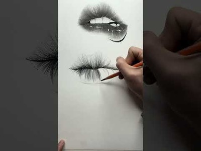 How to draw lips????| Satisfying Créative Art That At Another Level Part #Shorts #art #draw #drawing