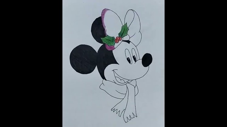 How to Draw Minnie Mouse - Easy Drawing