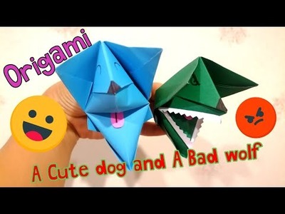 How to fold a dog. Origami barking dog. Fold for Fun