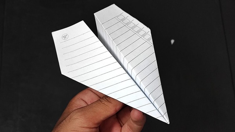 How to make a paper airplane from book paper fly far and long