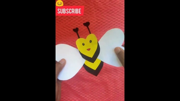 How to make Easy Paper BEE||Paper Craft||????????