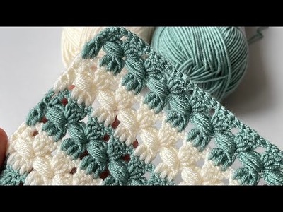 ????I love this model, double-sided crochet knitting model.baby blanket. Bu Modeli Çok Sevdim????