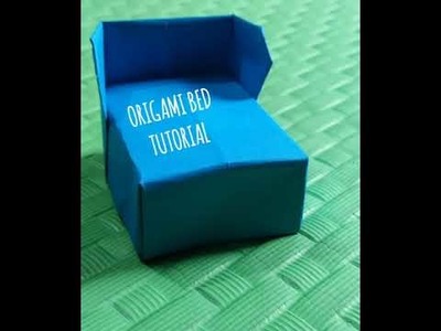Origami bed tutorial.paper craft