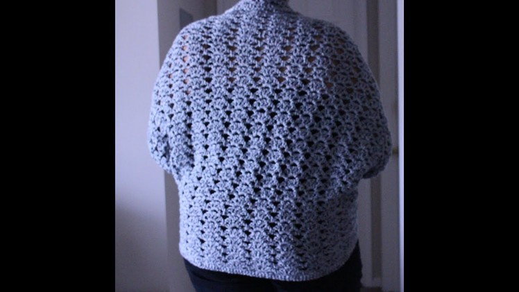 Plus Size Crochet Waist Length Shrug