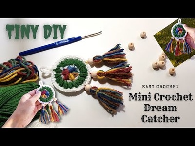 Quick and Easy Mini Crochet Dream Catcher | Step by Step Tutorial for beginners
