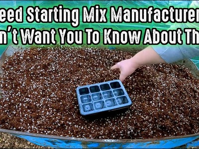 Seedling Mix Manufacturers Don't Want You To Know About This Simple DIY Seed Starting Recipe!