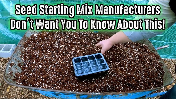 Seedling Mix Manufacturers Don't Want You To Know About This Simple DIY Seed Starting Recipe!