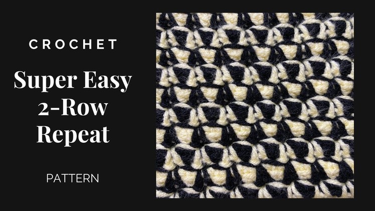 Super easy, 2-Row Repeat Pattern | Start with one idea and end up with a totally different design