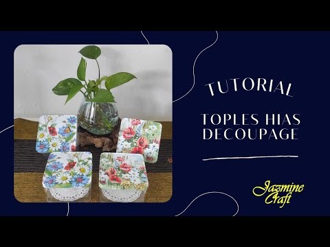 Tutorial Toples Hias Decoupage - Decoupage Jar DIY