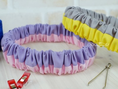 TWO-TONE Elastic Headband for Baby - DIY Scrunchie Headband without Plastic