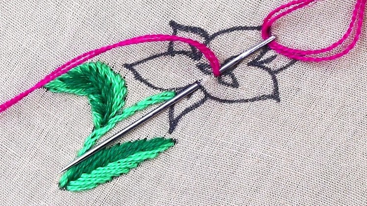 Very easy hand embroidery for beginners - amazing needlework - hand embroidery designs drawing