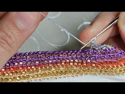 (4) Crochet 4Type Same Pattern For Base Border.For Beginners @Moon Macrame & Crochet????