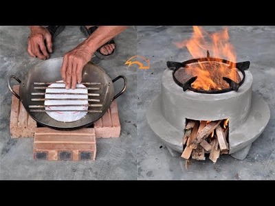 Creative ideas - Ideas to recycle old pans into great wood stoves