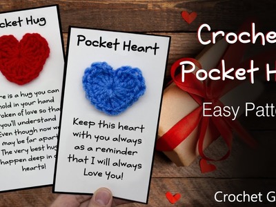 Crochet Pocket Hug Pattern - Crochet Heart for Valentine's Day