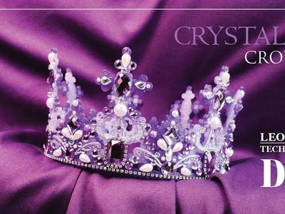 DIY | How to make a Hama bead Royal Princess Crown | Crystal Pearl Headpiece | Diamond Tiara