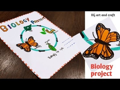 Easy Science Border Design For Project Work| #Biology Front Page file decoration@KGartandcraft