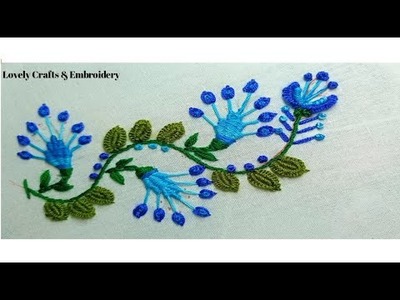 Hand embroidery border design,beautiful border design & embroidery,easy embroidery stitches.