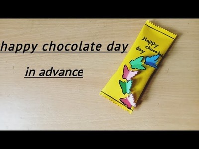 Happy chocolate day.Diy craft#butterfly chocolate cover ????