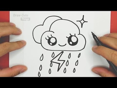 How to draw a cute emoji, step by step, draw cute things