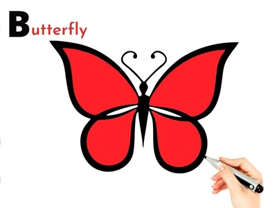 How to Draw Butterfly????| Butterfly Drawing for Kids | Butterfly Art for Kids | Draw Easy |Art Gallery