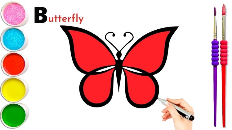 How to Draw Butterfly????| Butterfly Drawing for Kids | Butterfly Art for Kids | Draw Easy |Art Gallery